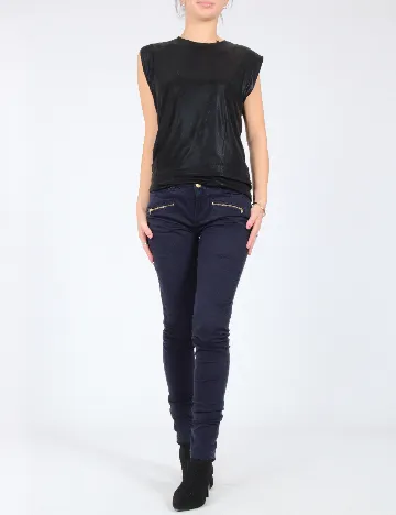 Pantaloni Bershka, bleumarin