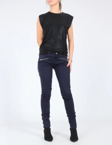 Pantaloni Bershka, bleumarin