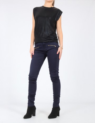 Pantaloni Bershka, bleumarin