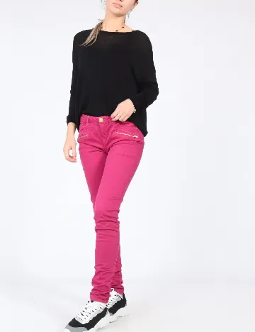 Pantaloni Bershka, magenta