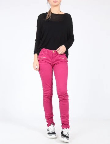 Pantaloni Bershka, magenta