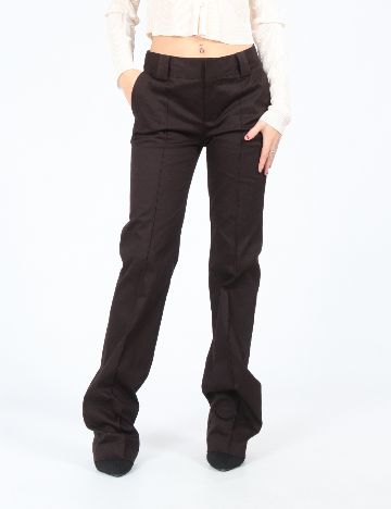 Pantaloni Zara, maro