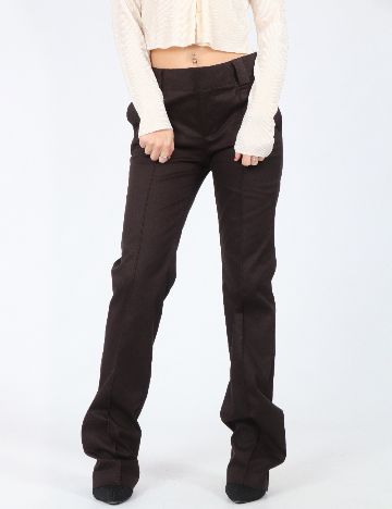 Pantaloni Zara, maro