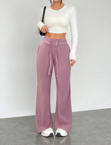 Pantaloni SHEIN, roz