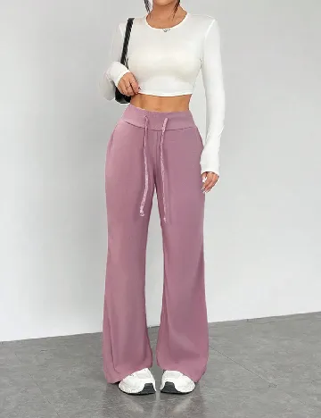 Pantaloni SHEIN, roz