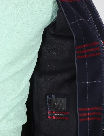 Palton oversize Zara, bleumarin