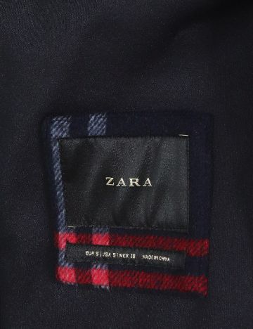 Palton oversize Zara, bleumarin