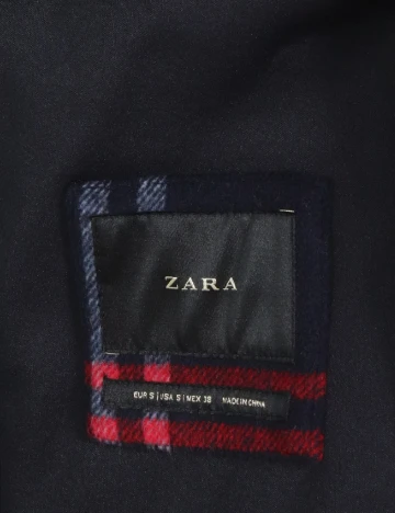 Palton oversize Zara, bleumarin