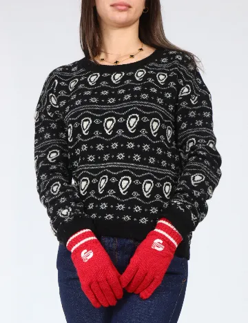 Manusi Pull&Bear, rosu