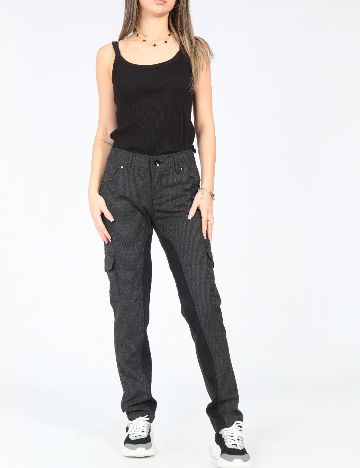 Pantaloni Zara, gri inchis