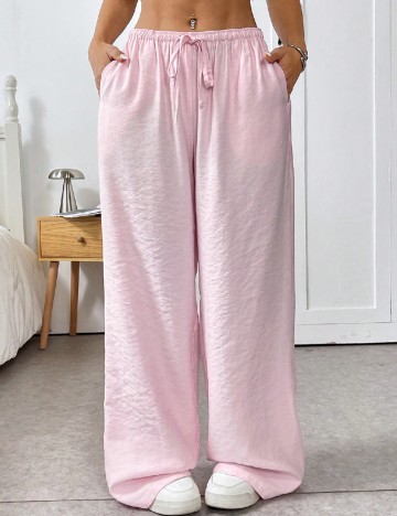 Pantaloni SHEIN, roz