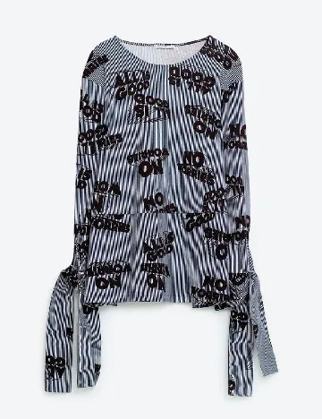 Bluza Zara, bleumarin/negru