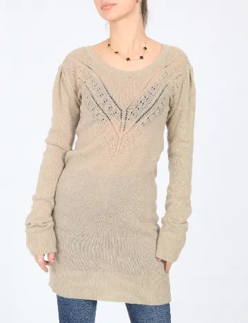 Pulover Zara, bej Crem