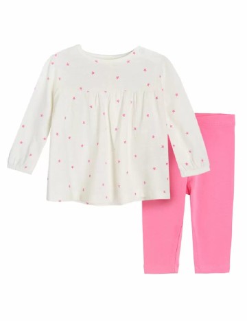 Compleu Cool Club, alb/roz