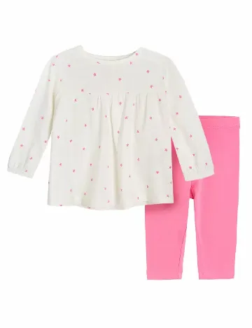 Compleu Cool Club, alb/roz