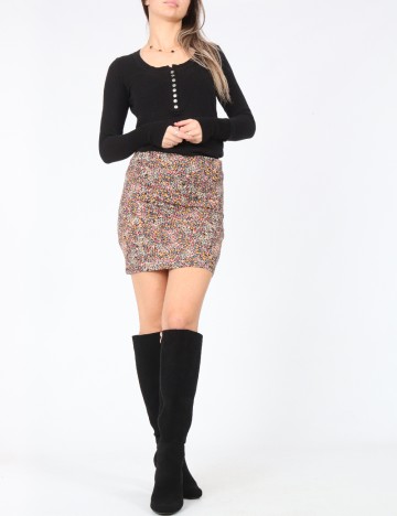 Fusta Bershka, floral print