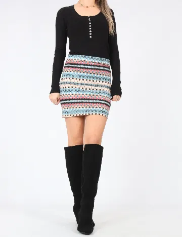 Fusta Bershka, mix culori