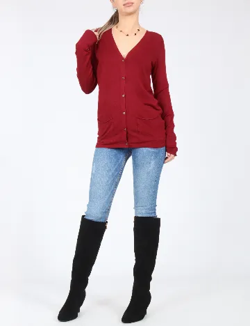 Cardigan Pull&Bear, rosu