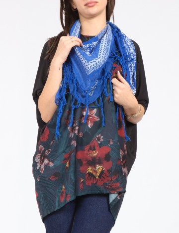 Esarfa Bershka, albastru