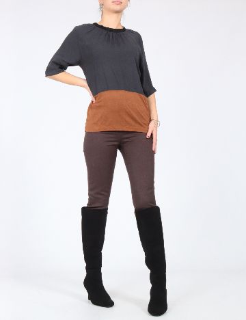 Bluza Zara, gri/maro