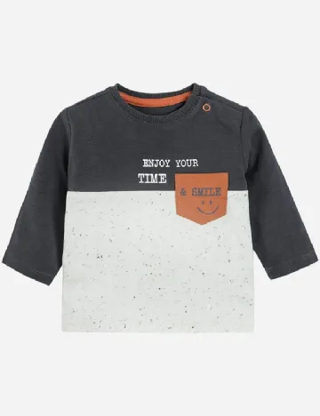 Bluza Cool Club, alb/gri