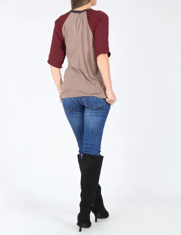 Bluza Zara, maro/visiniu