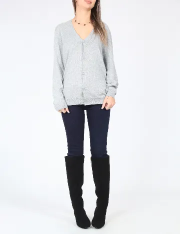 Cardigan Bershka, gri