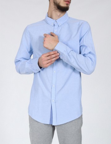 Camasa Bershka, albastru