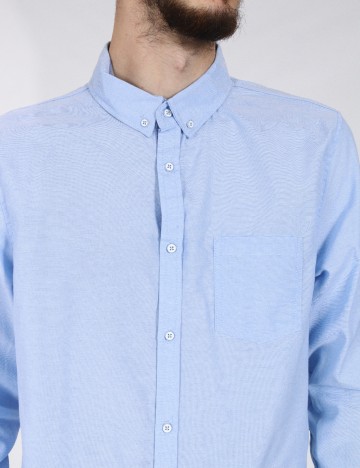 Camasa Bershka, albastru