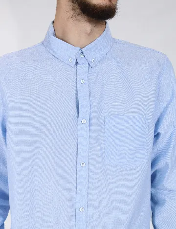 Camasa Bershka, albastru