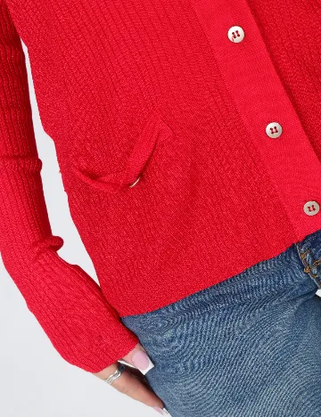 Cardigan Zara, rosu