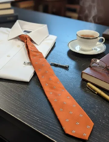 Cravata Zara, caramiziu