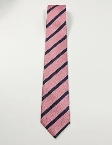 Cravata Zara, roz/bleumarin