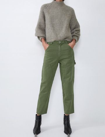 Pantaloni Zara, verde