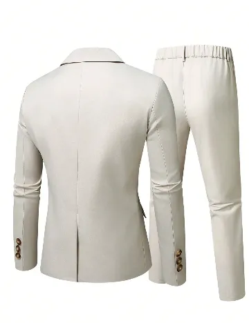 Costum SHEIN Plus Size Men, bej