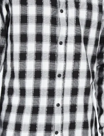 Camasa Pull&Bear, alb/negru