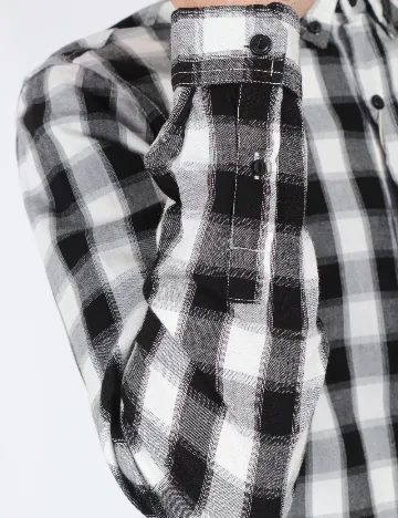 Camasa Pull&Bear, alb/negru