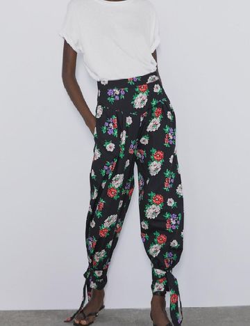 Pantaloni Zara, floral print