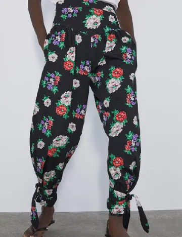 Pantaloni Zara, floral print
