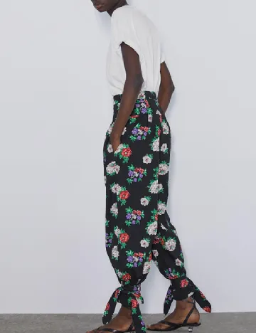 Pantaloni Zara, floral print