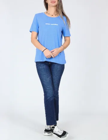 Tricou Zara, albastru Albastru