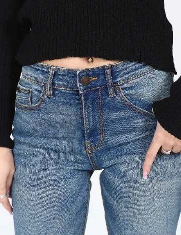 Blugi Pull&Bear, albastru Albastru