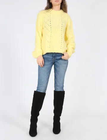 Pulover Bershka, galben Galben