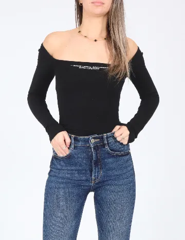 Body Bershka, negru Negru