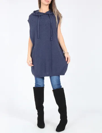 Vesta oversize Zara, albastru Albastru