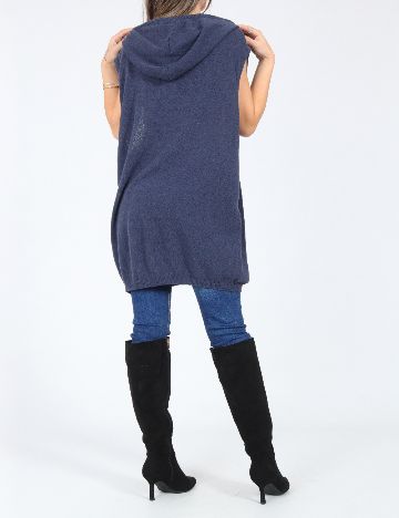 Vesta oversize Zara, albastru