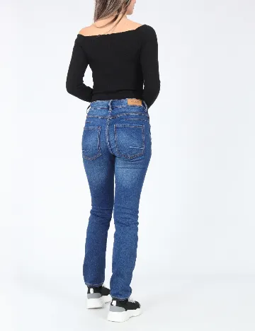 Top Bershka, negru Negru