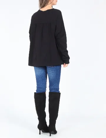Bluza Oversize Pull&Bear, negru