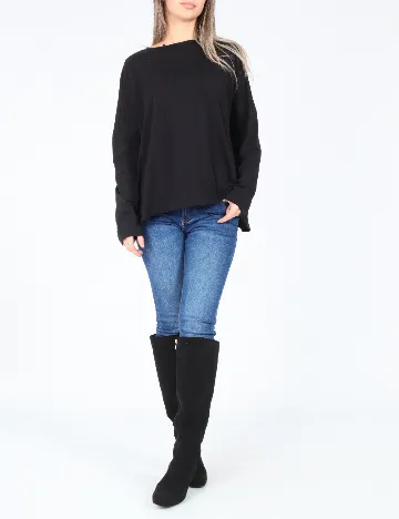 Bluza Oversize Pull&Bear, negru