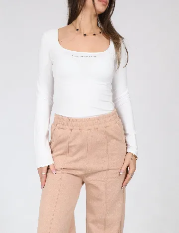 Body Bershka, alb Alb